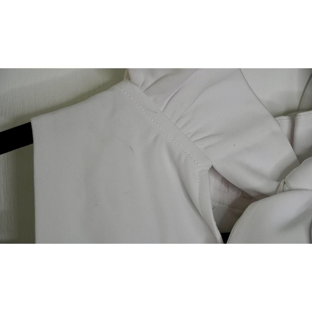 Tuckernuck White Ruffle-Neck Midi Dress - Picture 8 of 9